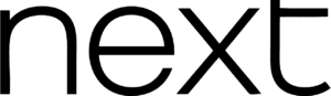 next logo black