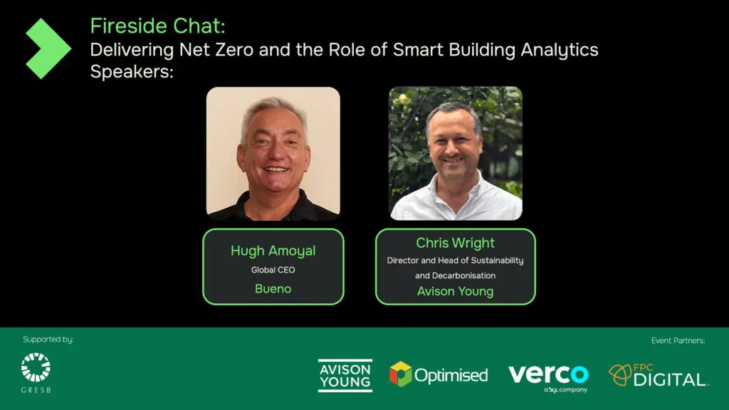 London Fireside Chat on Delivering Net Zero – Hugh Amoyal and Chris Wright discuss smart building analytics