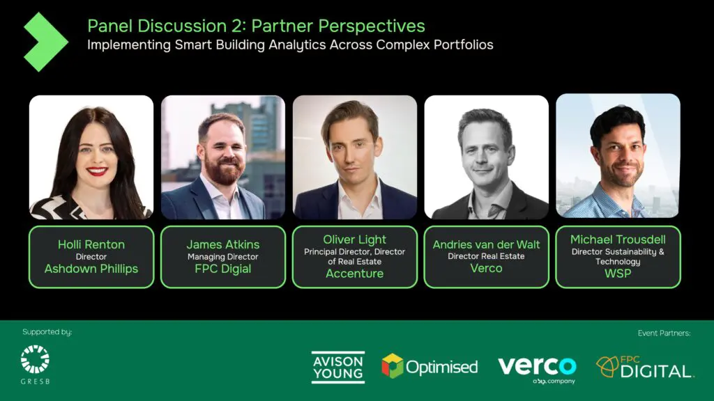 London Panel Discussion 2: Building Partner Perspectives Making the Business Case for Smart Building Analytics