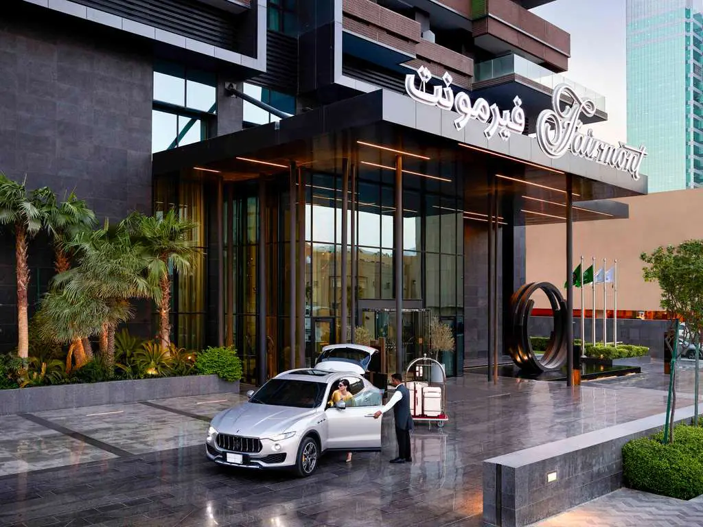 Bueno Analytics Hotel Building Optimisation Case Study | Fairmont Ramla Riyadh Hotel Building Optimisation Case Study Bueno Case Study Fairmont Ramla Riyadh Roof pool Fairmont Ramla Riyadh Entrance