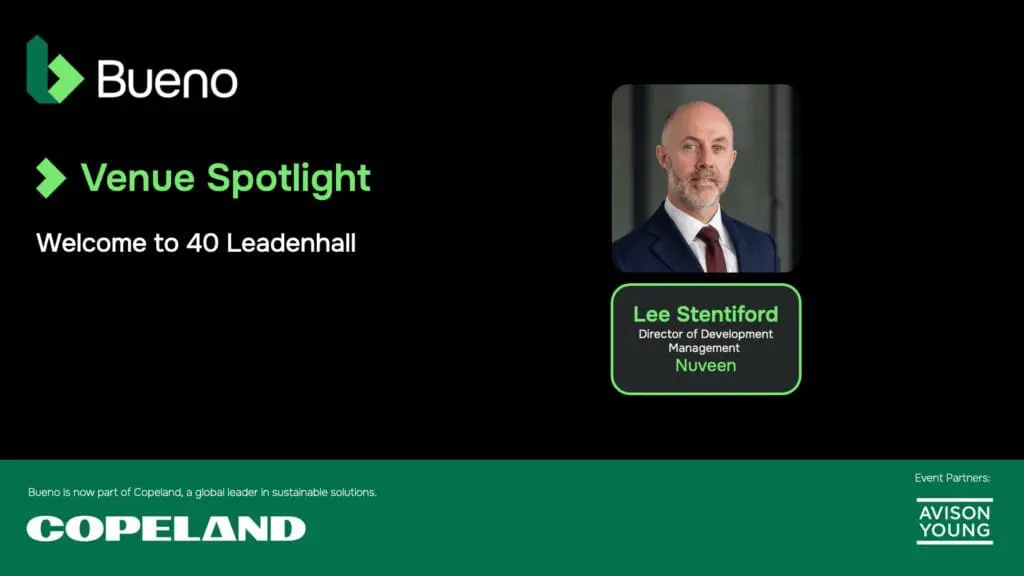 Bueno Event 7 May London Session 1 40 Leadenhall Lee Stentiford