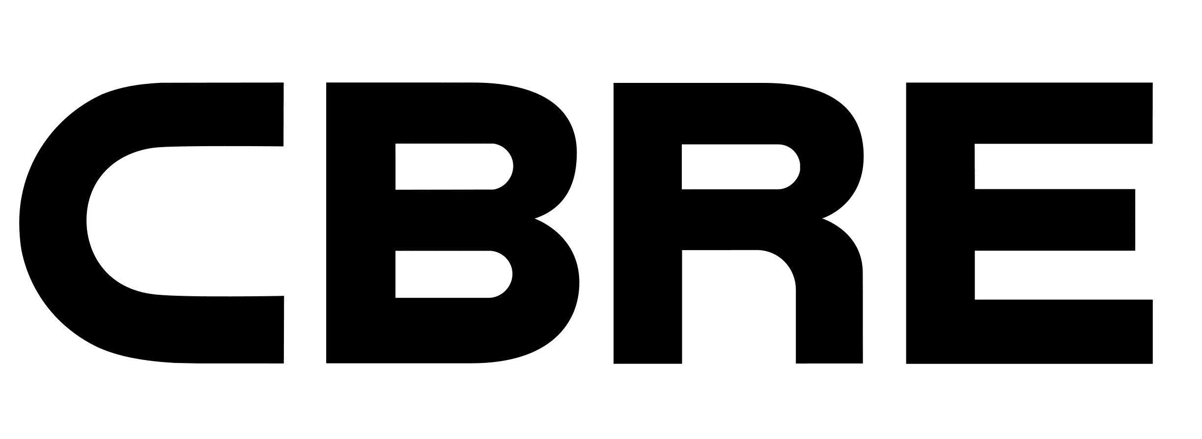CBRE logo black