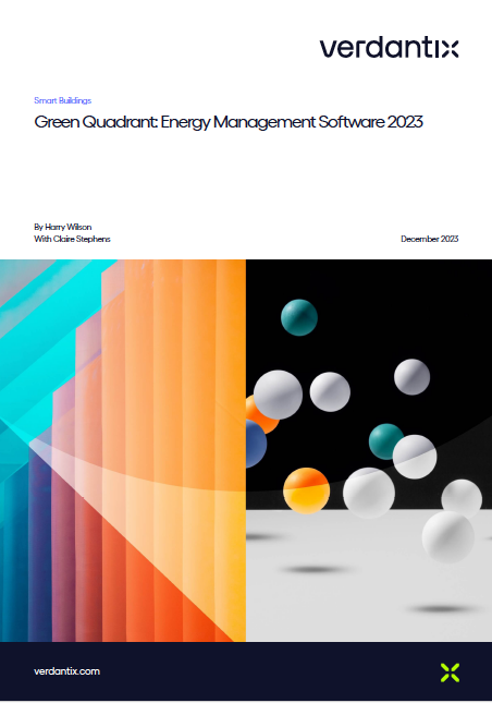 Bueno Analytics Leader Verdantix Green Quadrant Energy Management Report