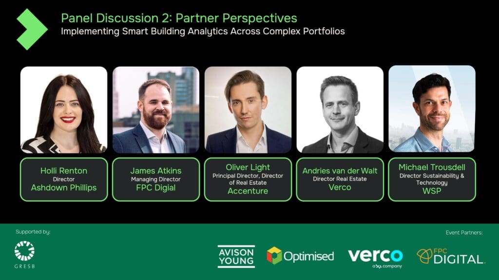 London Panel de discussion 2 : Perspectives des partenaires du secteur de la construction - Analyse des bâtiments intelligents : un argument commercial